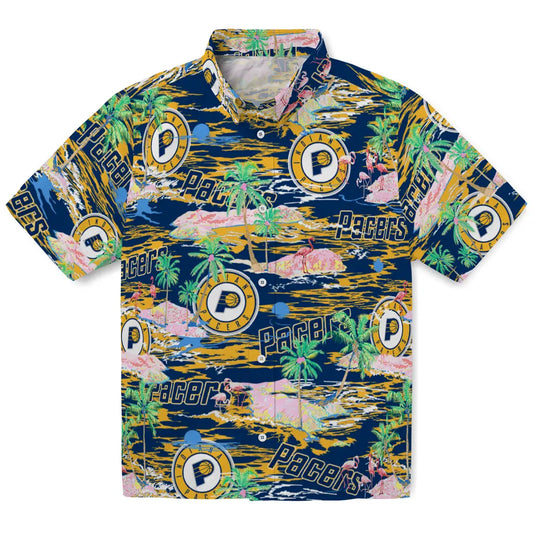 Indiana Pacers Flamingo Retreat 2026 Hawaiian Shirt