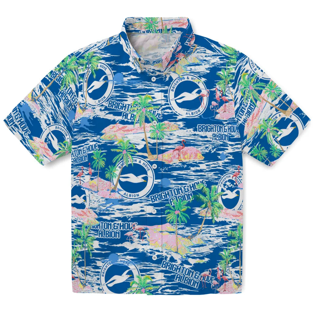 Brighton Hove Albion Flamingo Retreat 2026 Hawaiian Shirt