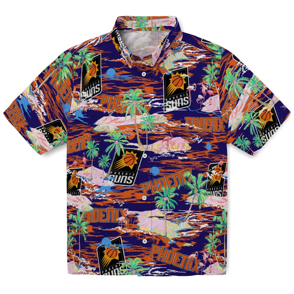 Phoenix Suns Flamingo Retreat 2026 Hawaiian Shirt