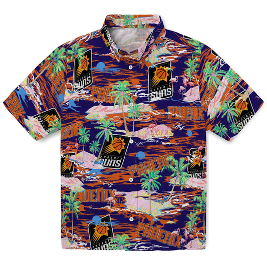 Phoenix Suns Flamingo Retreat 2026 Hawaiian Shirt