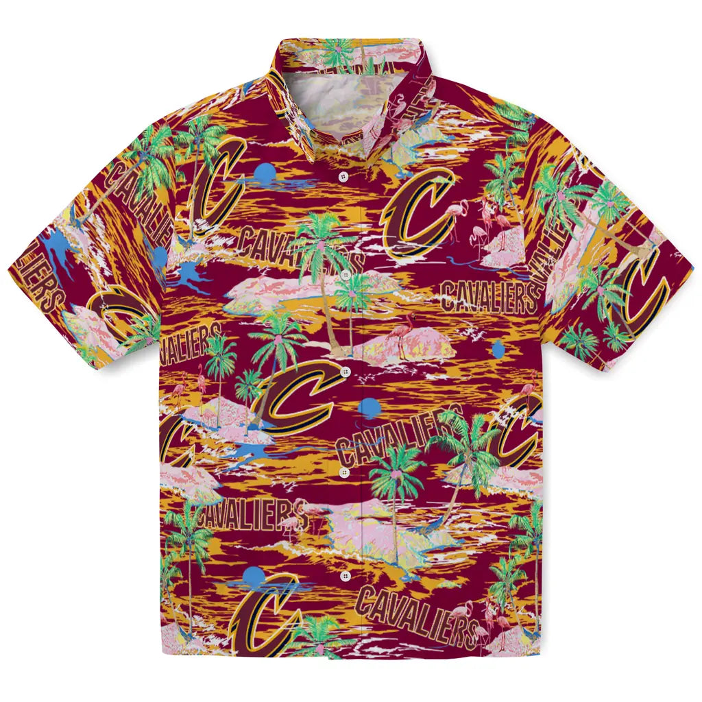 Cleveland Cavaliers Flamingo Retreat 2026 Hawaiian Shirt