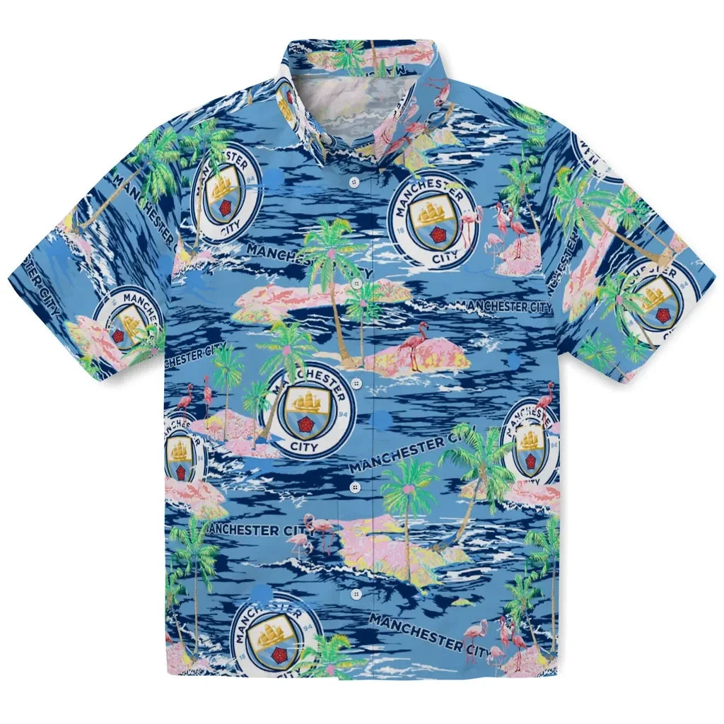 Manchester City Flamingo Retreat 2026 Hawaiian Shirt