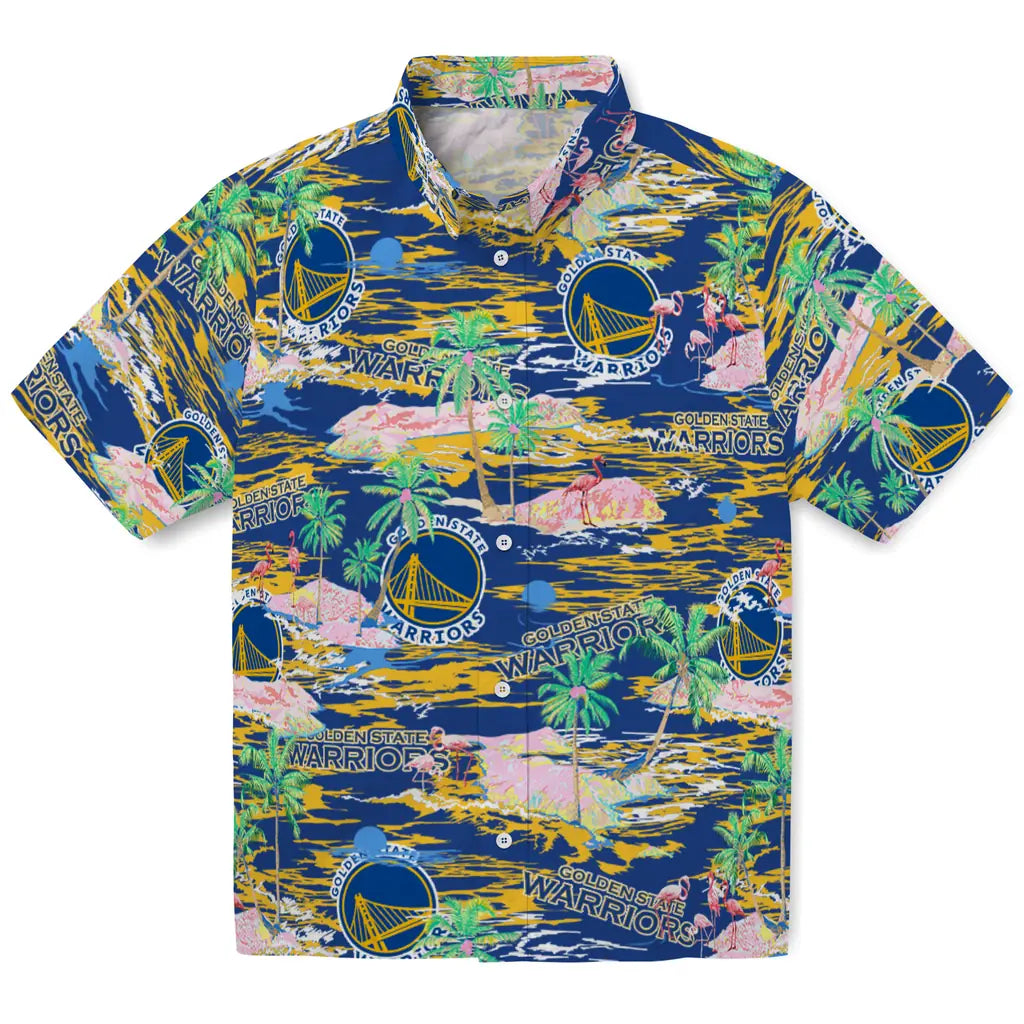 Golden State Warriors Flamingo Retreat 2026 Hawaiian Shirt