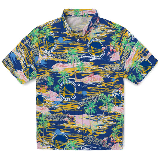 Golden State Warriors Flamingo Retreat 2026 Hawaiian Shirt