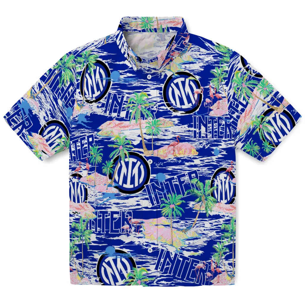 Inter Milan Flamingo Retreat 2026 Hawaiian Shirt