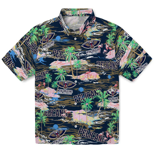 New Orleans Pelicans Flamingo Retreat 2026 Hawaiian Shirt