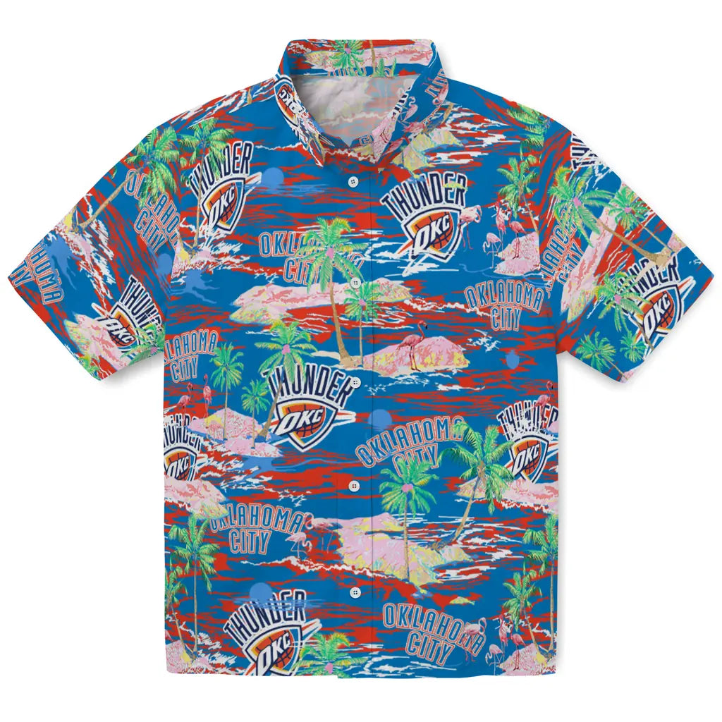 Oklahoma City Thunder Flamingo Retreat 2026 Hawaiian Shirt