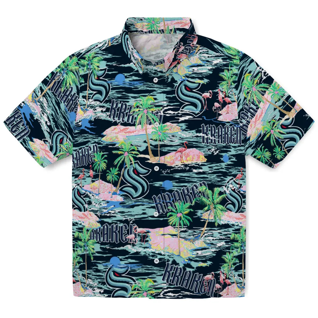 Seattle Kraken Flamingo Retreat 2026 Hawaiian Shirt