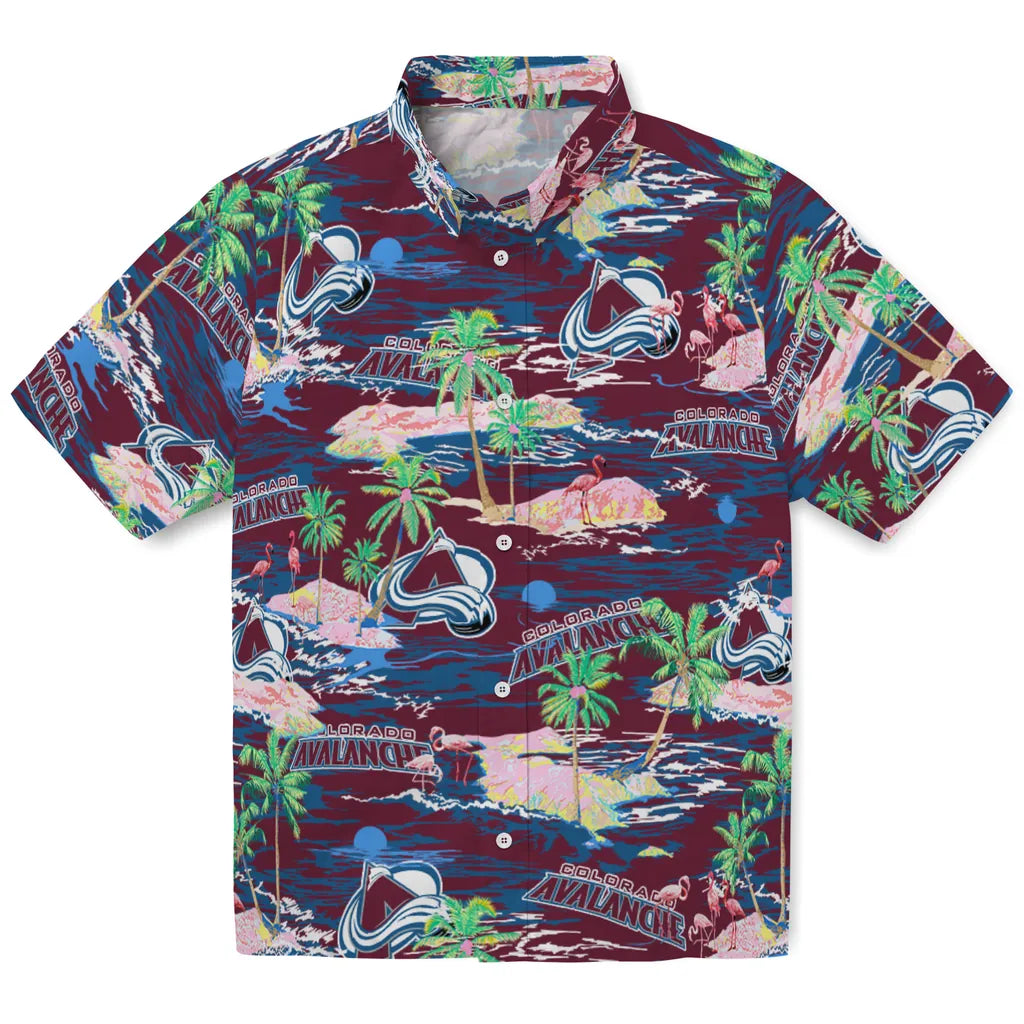 Colorado Avalanche Flamingo Retreat 2026 Hawaiian Shirt