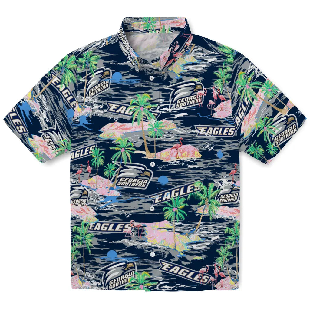 Georgia Southern Eagles Flamingo Retreat 2026 Hawaiian Shirt