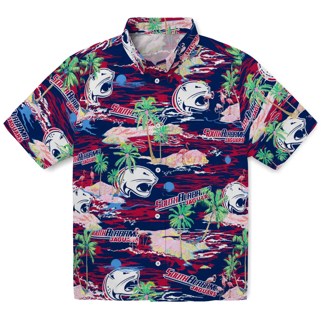 South Alabama Jaguars Flamingo Retreat 2026 Hawaiian Shirt