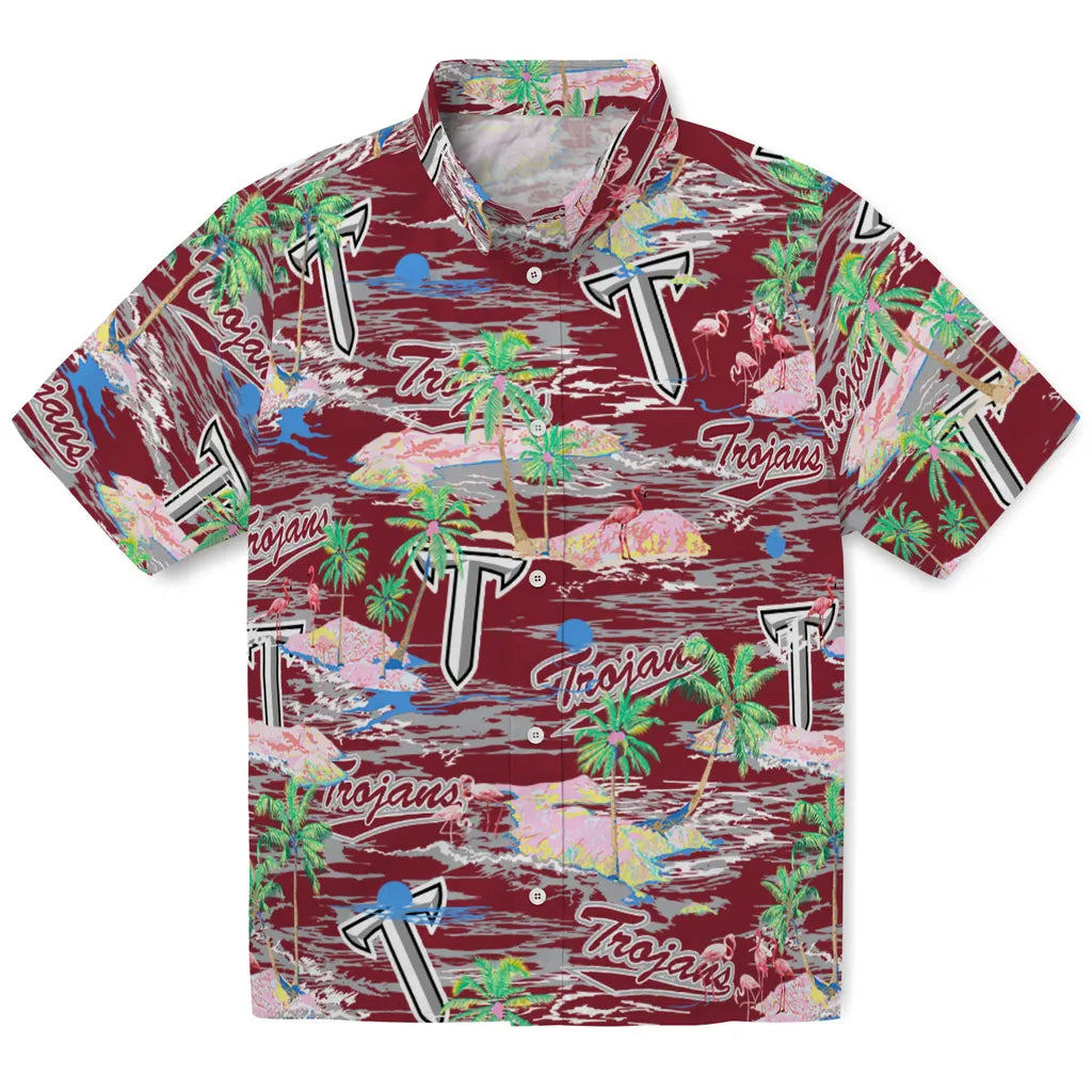 Troy Trojans Flamingo Retreat 2026 Hawaiian Shirt