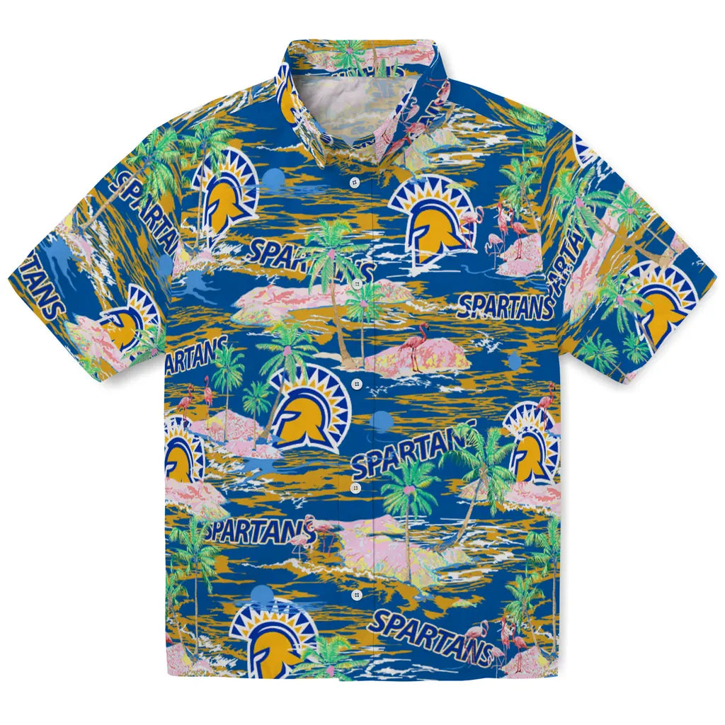 San Jose State Spartans Flamingo Retreat 2026 Hawaiian Shirt