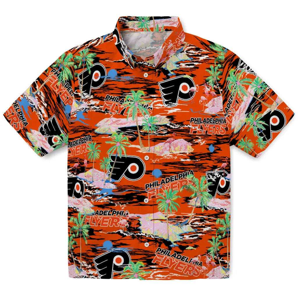 Philadelphia Flyers Flamingo Retreat 2026 Hawaiian Shirt