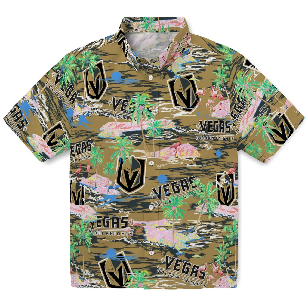 Vegas Golden Knights Flamingo Retreat 2026 Hawaiian Shirt