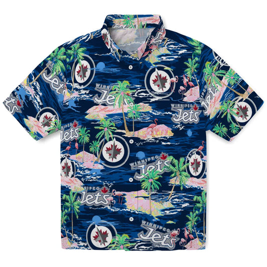 Winnipeg Jets Flamingo Retreat 2026 Hawaiian Shirt