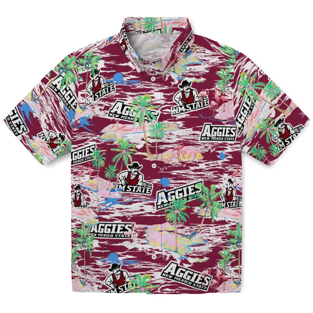 New Mexico State Aggies Flamingo Retreat 2026 Hawaiian Shirt