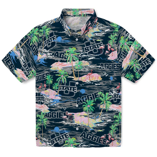 Utah State Aggies Flamingo Retreat 2026 Hawaiian Shirt