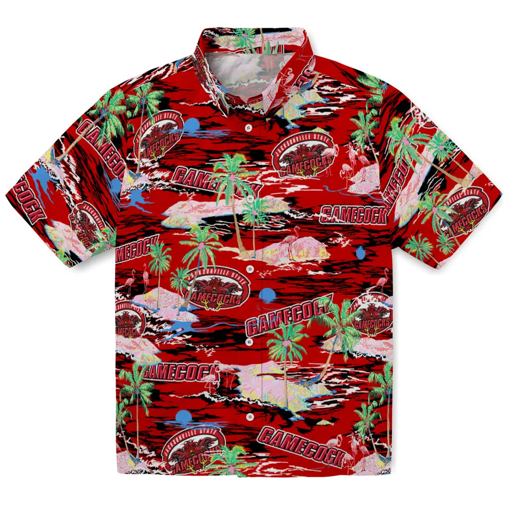 Jacksonville State Gamecocks Flamingo Retreat 2026 Hawaiian Shirt