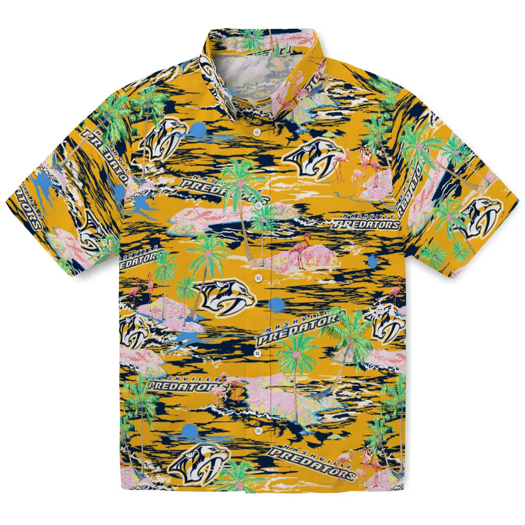 Nashville Predators Flamingo Retreat 2026 Hawaiian Shirt