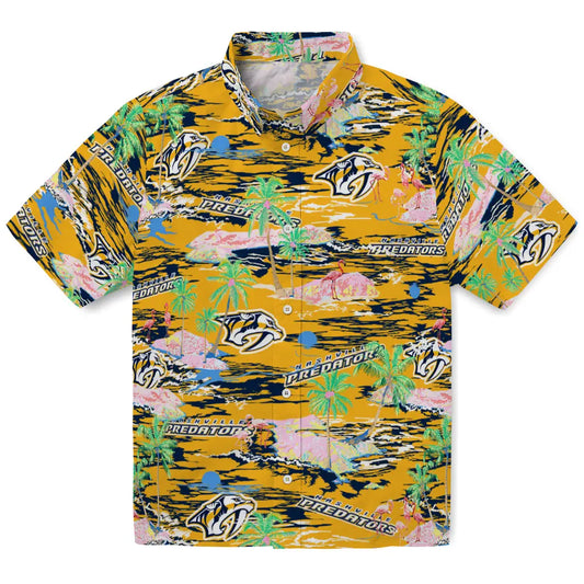 Nashville Predators Flamingo Retreat 2026 Hawaiian Shirt