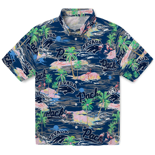 Nevada Wolf Pack Flamingo Retreat 2026 Hawaiian Shirt