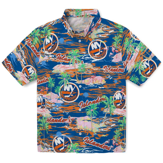New York Islanders Flamingo Retreat 2026 Hawaiian Shirt
