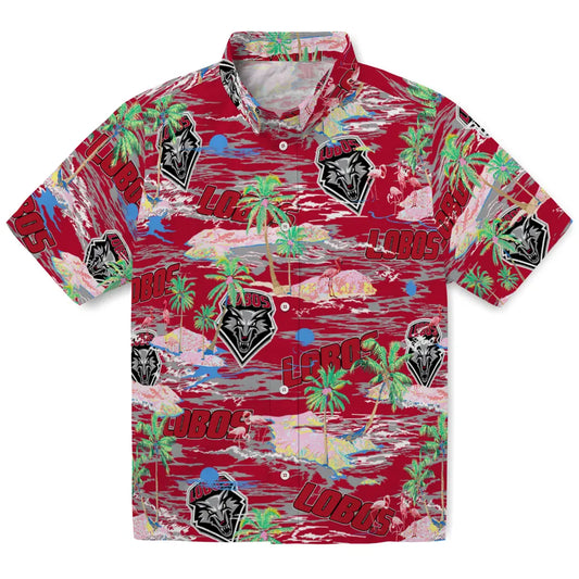 New Mexico Lobos Flamingo Retreat 2026 Hawaiian Shirt