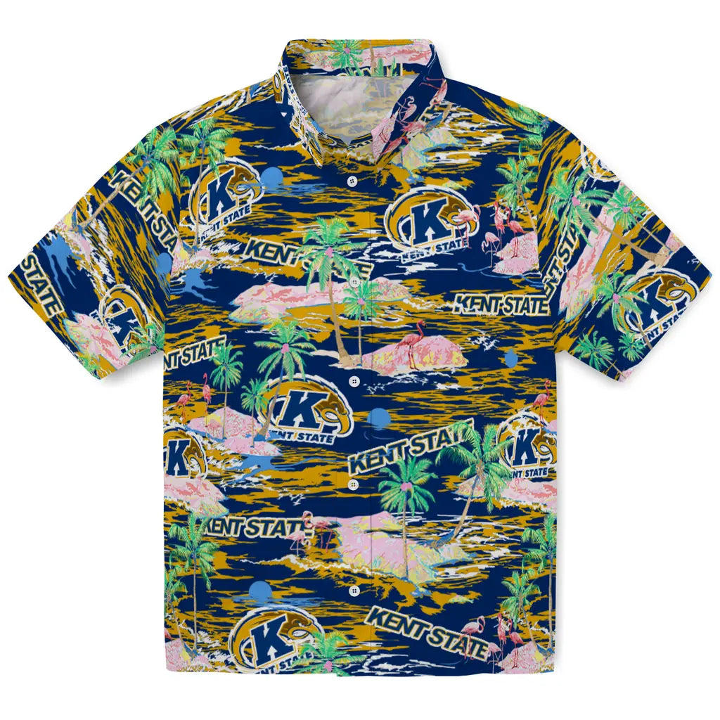 Kent State Golden Flashes Flamingo Retreat 2026 Hawaiian Shirt