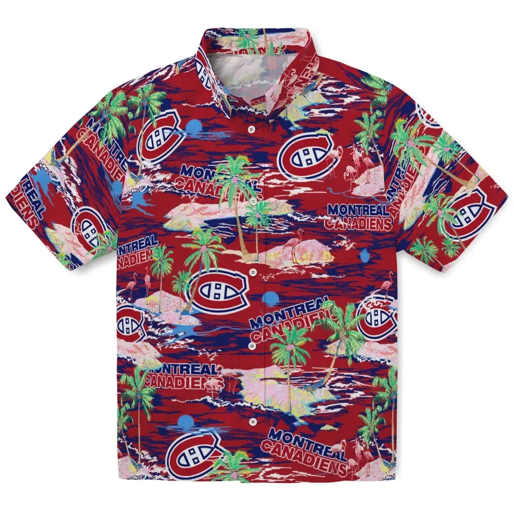 Montreal Canadiens Flamingo Retreat 2026 Hawaiian Shirt
