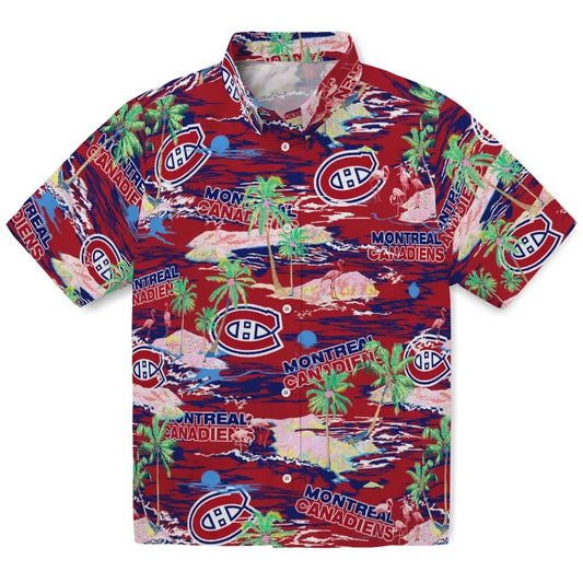 Montreal Canadiens Flamingo Retreat 2026 Hawaiian Shirt