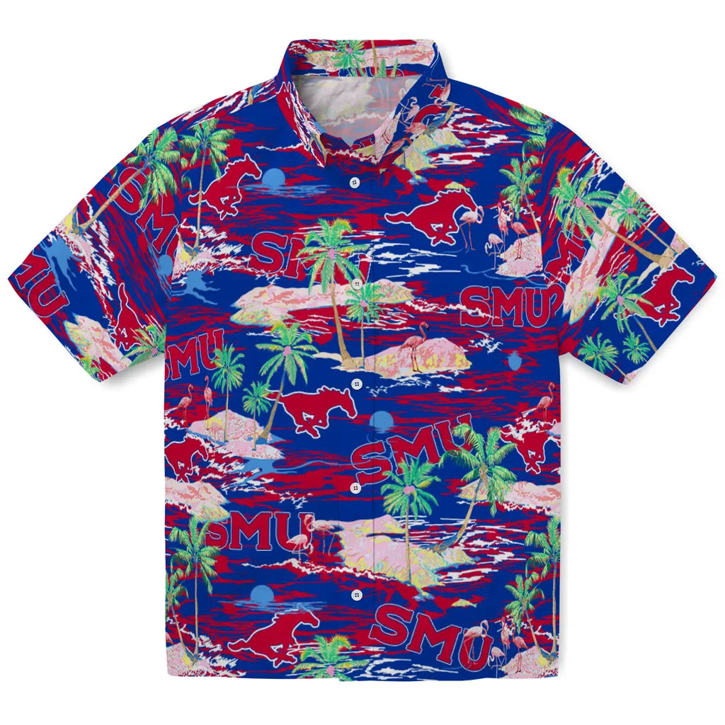 SMU Mustangs Flamingo Retreat 2026 Hawaiian Shirt