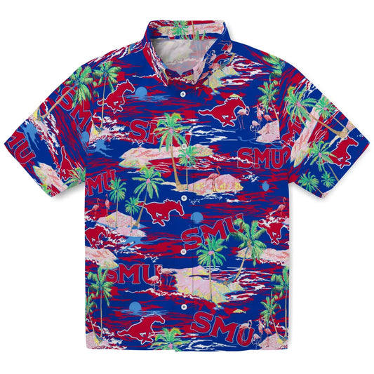 SMU Mustangs Flamingo Retreat 2026 Hawaiian Shirt