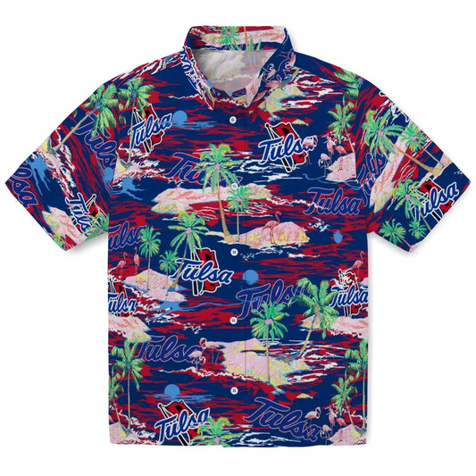 Tulsa Golden Hurricane Flamingo Retreat 2026 Hawaiian Shirt