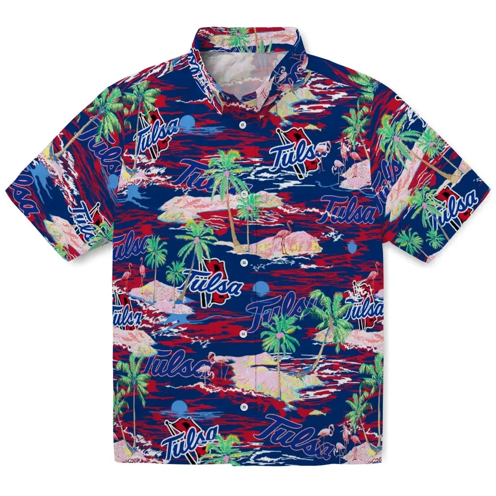 Tulsa Golden Hurricane Flamingo Retreat 2026 Hawaiian Shirt