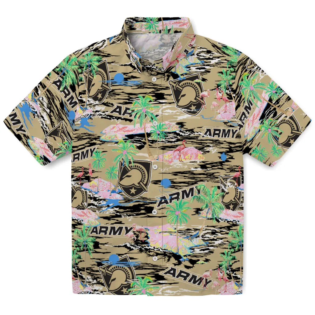 Army Black Knights Flamingo Retreat 2026 Hawaiian Shirt
