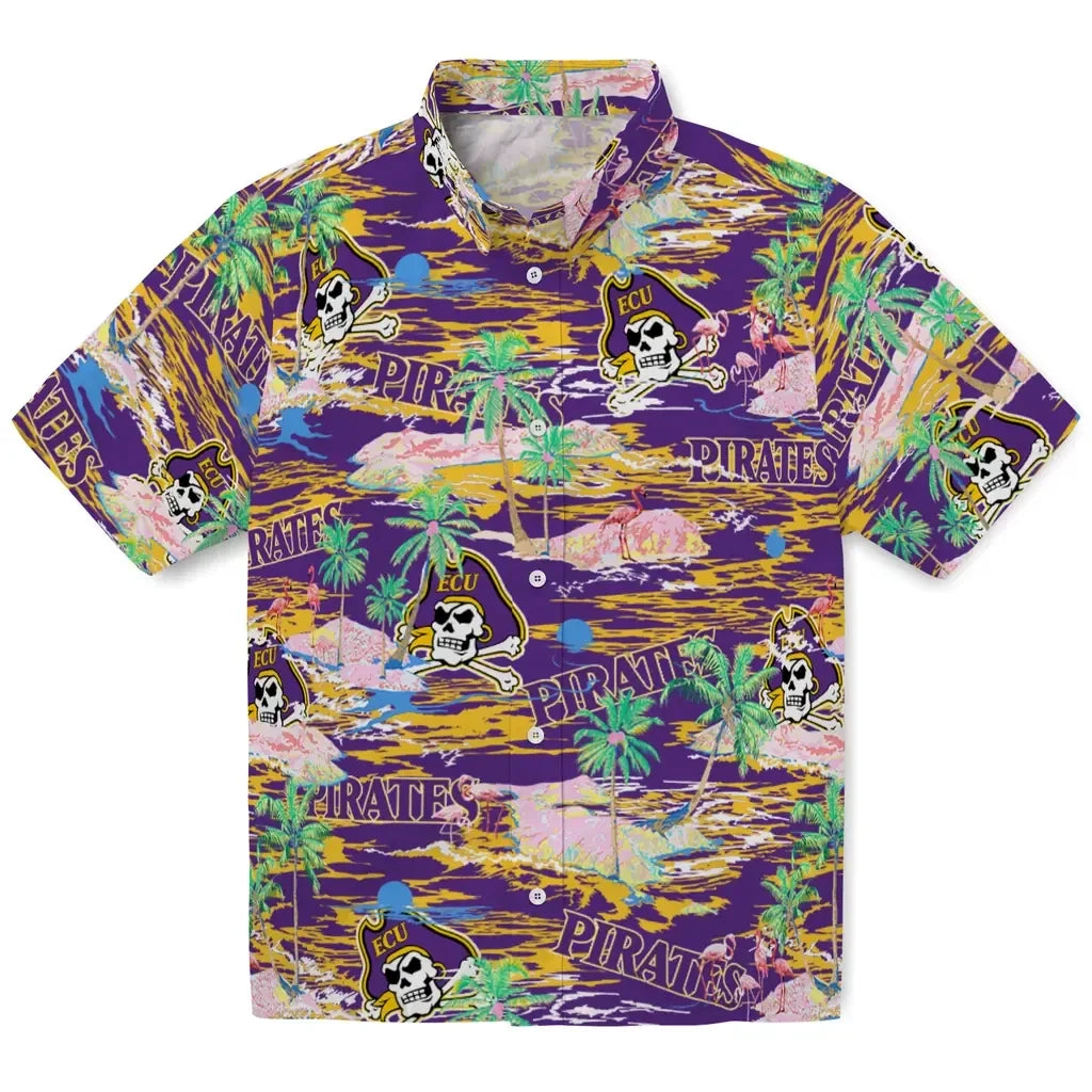 East Carolina Pirates Flamingo Retreat 2026 Hawaiian Shirt