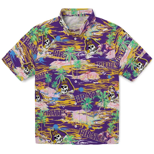 East Carolina Pirates Flamingo Retreat 2026 Hawaiian Shirt