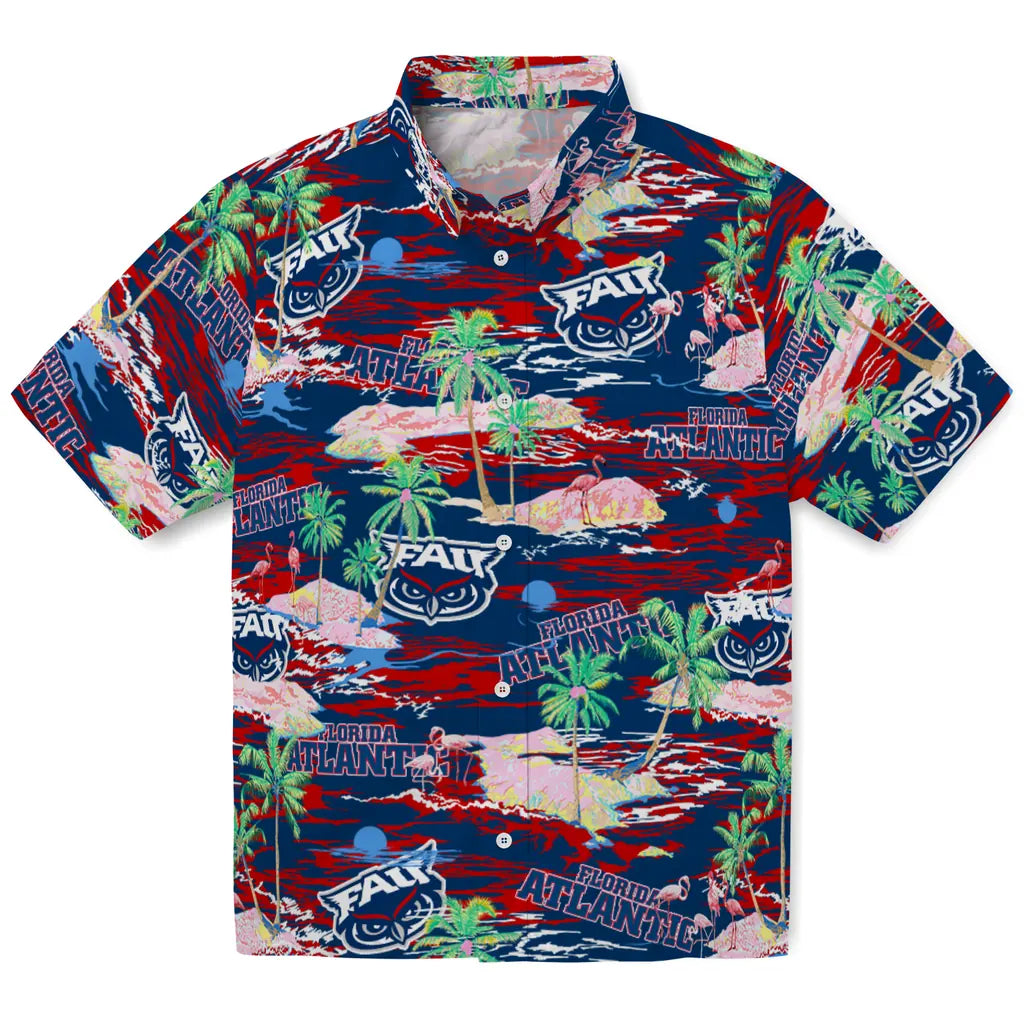 Florida Atlantic Owls Flamingo Retreat 2026 Hawaiian Shirt