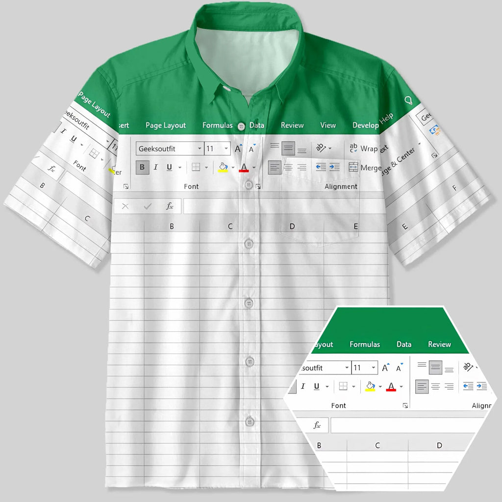 Excel Funny Work Hawaiian Shirt 2026