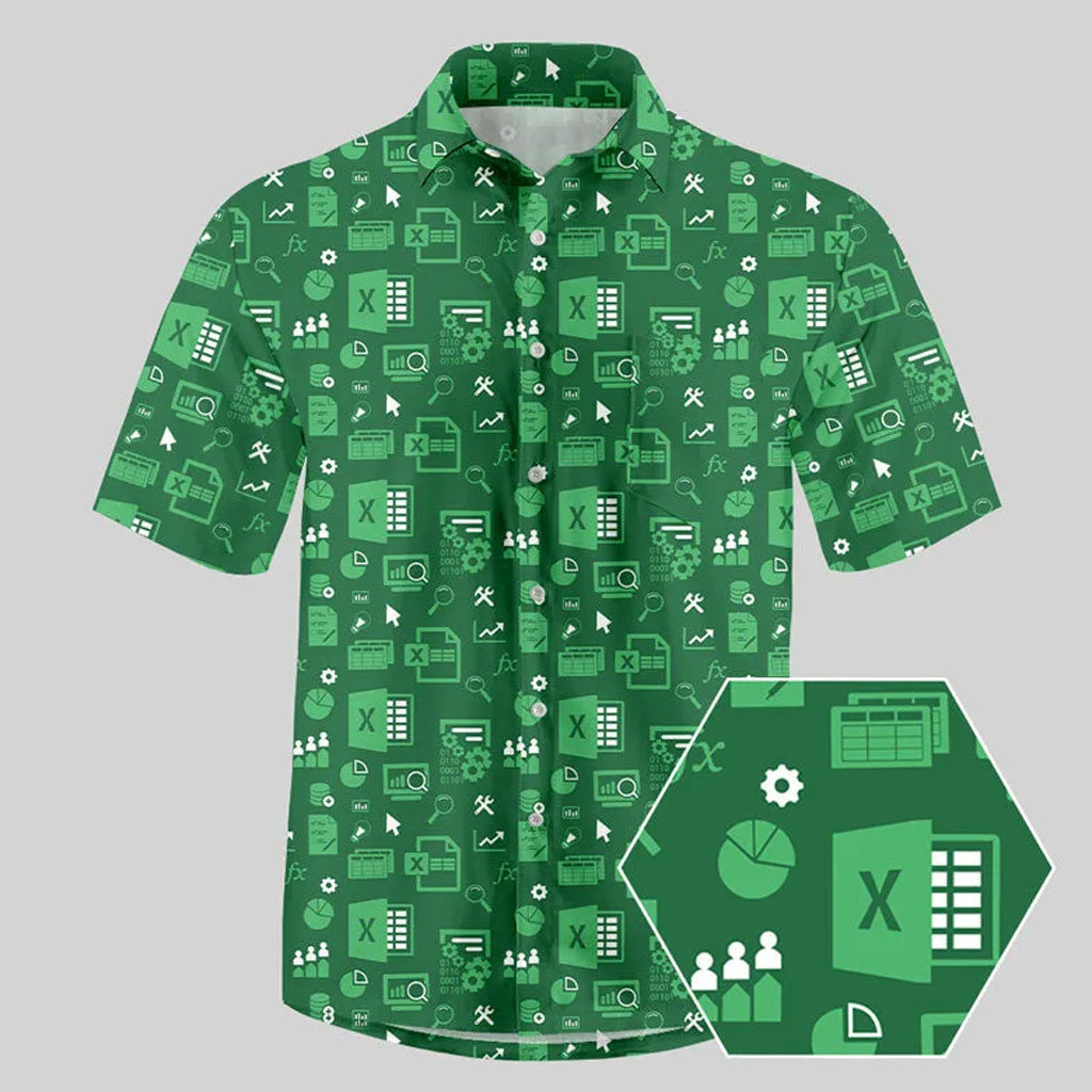 Spreadsheet Chic 2026 Hawaiian Shirt Version 2