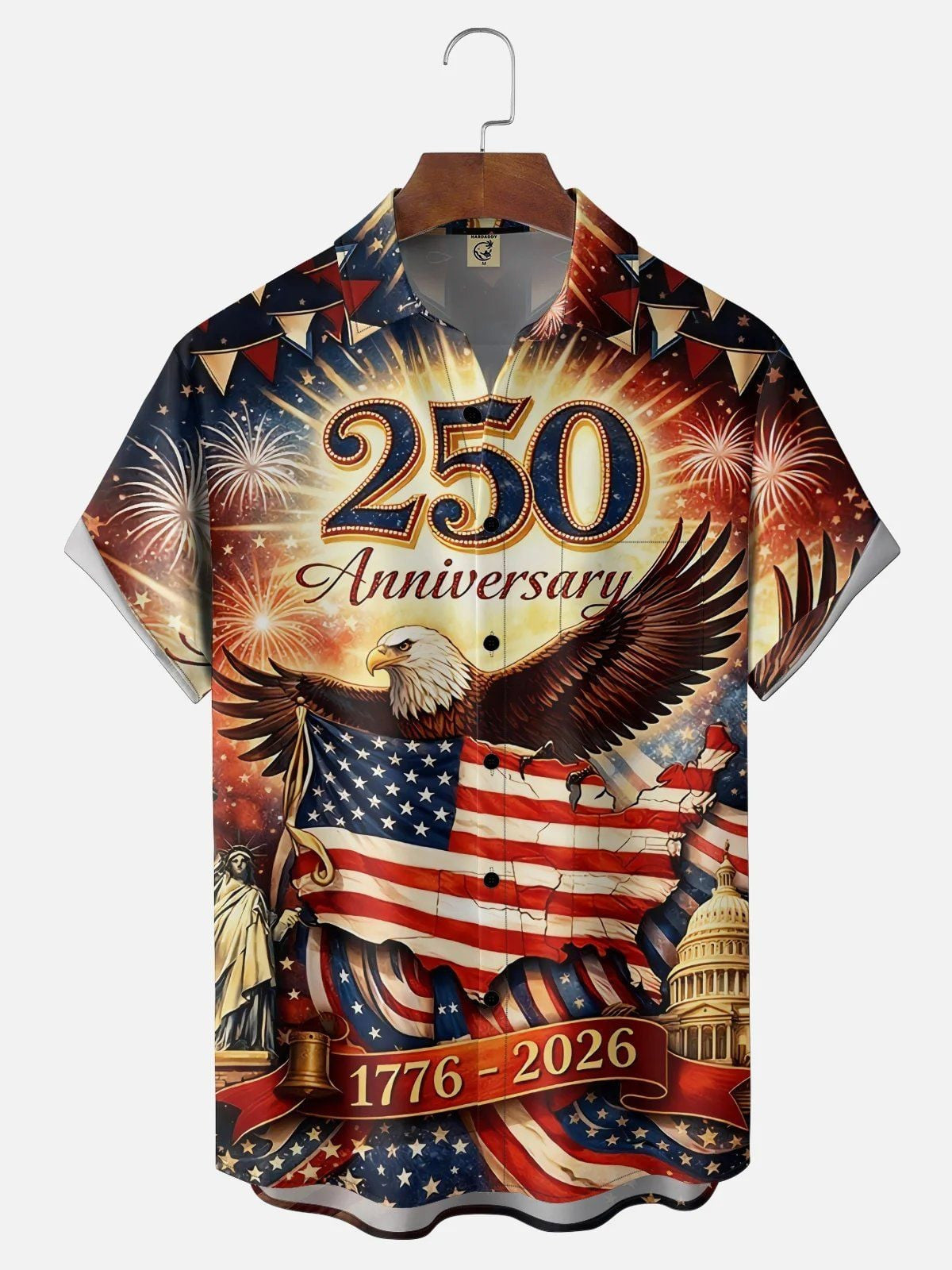 USA 250Th Anniversary Hawaiian Shirt USA 250 Years Of Freedom Clothes Father's Day