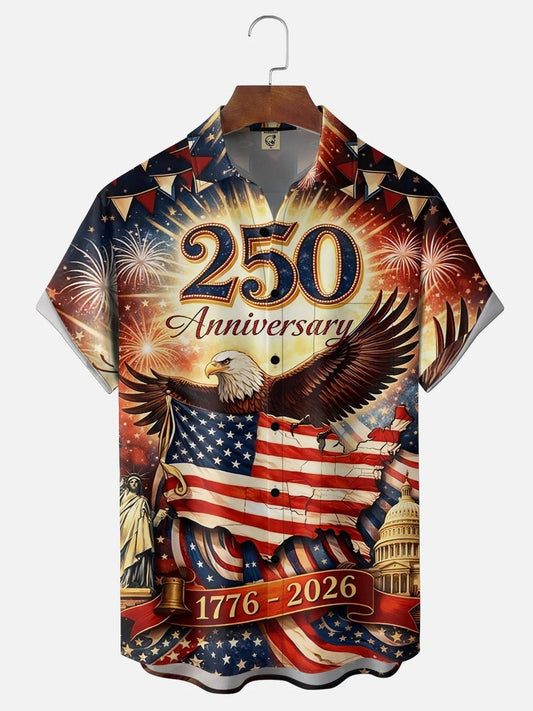 USA 250Th Anniversary Hawaiian Shirt USA 250 Years Of Freedom Clothes Father's Day