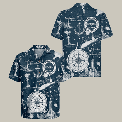 US Navy Submarine 250th Years Of Service Hawaiian Shirt