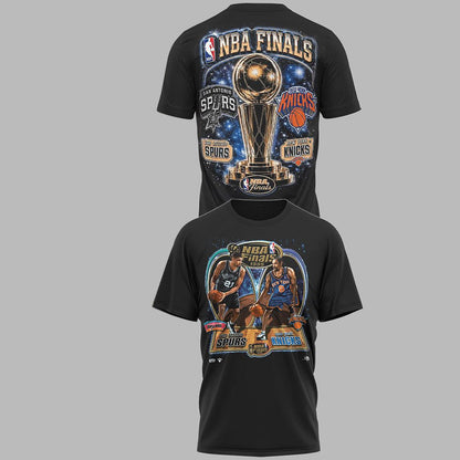 Unisex New York Knicks Versus Spurs 2026 Finals The Kings Graphic Shirt for Basketball Fans