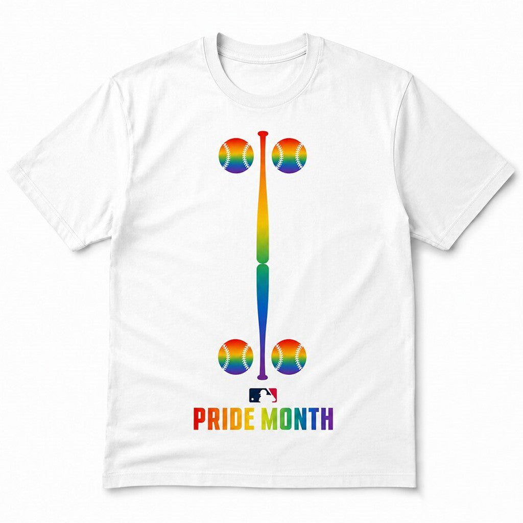 Unisex Major League Baseball Pride Month 2026 Logo Graphic Shirt for Baseball Fans
