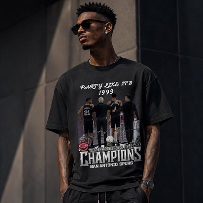 Unisex Party Like It 1999 Champions Graphic Shirt for Basketball Fans