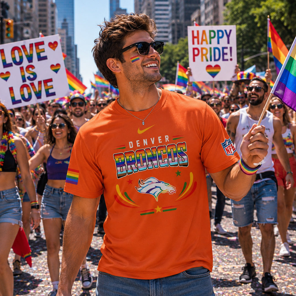 Unisex Orange Football Pride Day Graphic Shirt 2026 for Fans