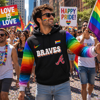 Unisex Baseball Pride Month Graphic Hoodie 2026 for Fans