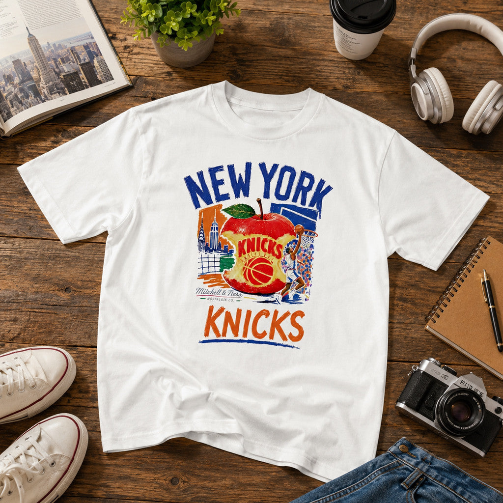 Unisex Concrete Apple Paint Graphic Shirt for Basketball Fans